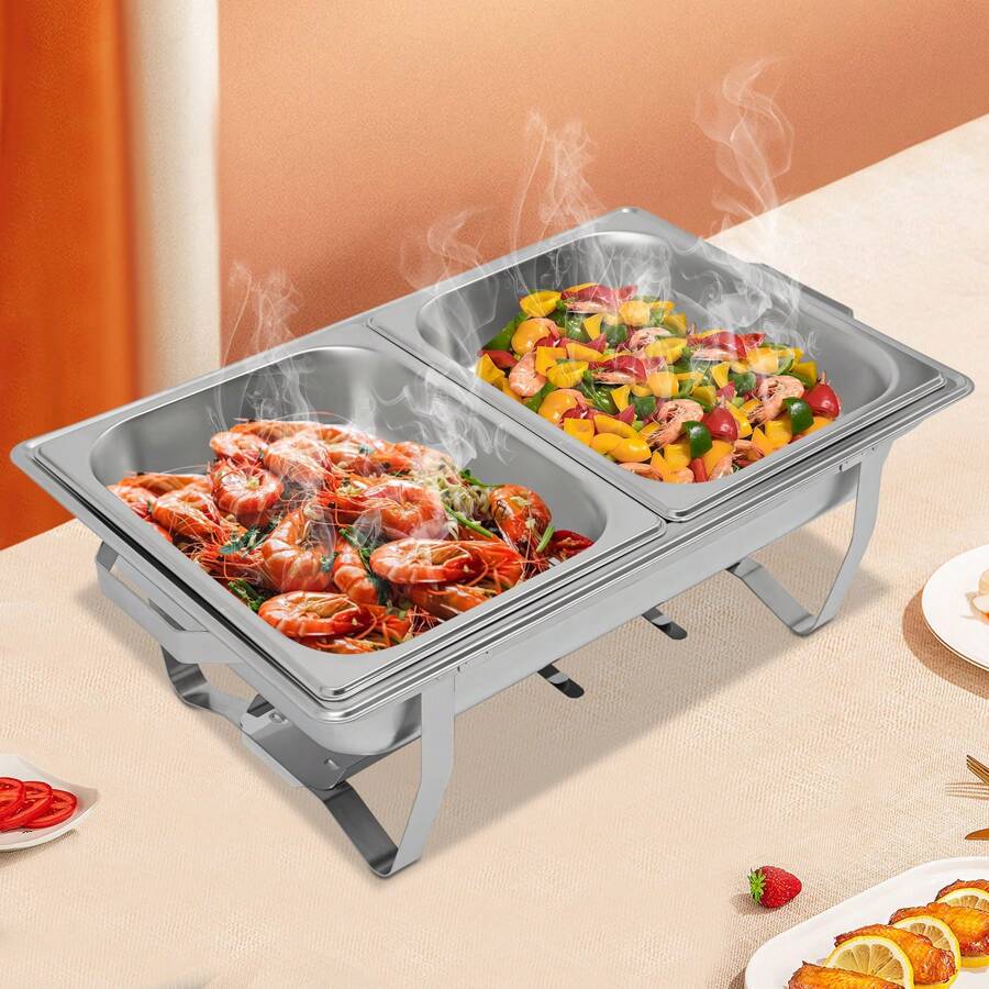 Professioneller Speisewärmer 3x2,5L - Edelstahl Buffet-Wärmer Für Catering & Partys