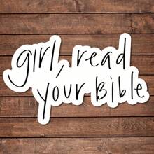 1/2/5 件女孩，阅读你的圣经贴纸 | 有趣而奇特的乙烯基贴花，适用于计划者、日记本和笔记本电脑 | 可爱而贴心的设计，适合冥想、健康爱好者和书籍爱好者 | 时尚、艺术、积极肯定贴纸 - 彩色 - 查看 11