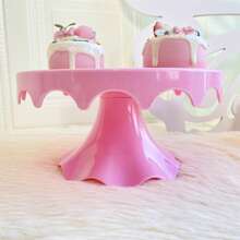 一体式蛋糕架和纸杯蛋糕架托架水果甜点展示盘适用于洗礼婚礼生日派对庆祝 - 9inch - 查看 10