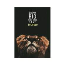 1pc Wall Arts Posters Modern Quotes Animals Inspirational Phrases Poster Printing Inspirational Words Wall Art Canvas Painting Tiger Lion Leopard Eagle Office Decoration Home Decoration Canvas Art, Frameless - Multicolor - View 84