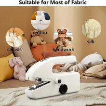 10pcs/44pcs/55pcs Set For Beginners, Mini Portable Quick Sewing Machine For Home Travel, DIY Handheld Sewing Equipment For Home Travel, Essential For Home Sewing And Gift Giving (Note: Can Only Be Used For Thin Fabrics/Accessories With Random Color)