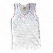 CIMA BONETERIA 12 piezas Camisa De Resaque Interior Para Niña - Blanco - Ver 2