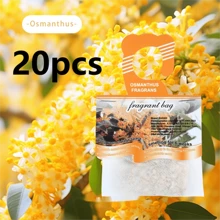 20/10/5/1 pièce Sachet d'encens pour armoire, éliminateur d'odeurs, désodorisant pour voiture anti-moisissure, peut être accroché, parfum floral, parfum clair, sachet d'encens pour chambre à coucher, parfum longue durée