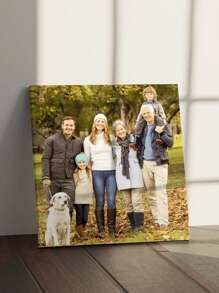 1pc Customizable Pine Photo Frames - Great For Personalizing Photos, Great For Bedroom And Living Room Decor, Great For Weddings, Valentine's Day Decor Ornamental Fashionable, Exquisite Custom, Personalized, Unique Ideal Gifts For Her, Boyfriend, Girlfriend, Dad, Family, Mom, Friends, Pets, Son, School Students, Daughter, Workers For Valentine's Day Mother's Day - Multicolor - View 6