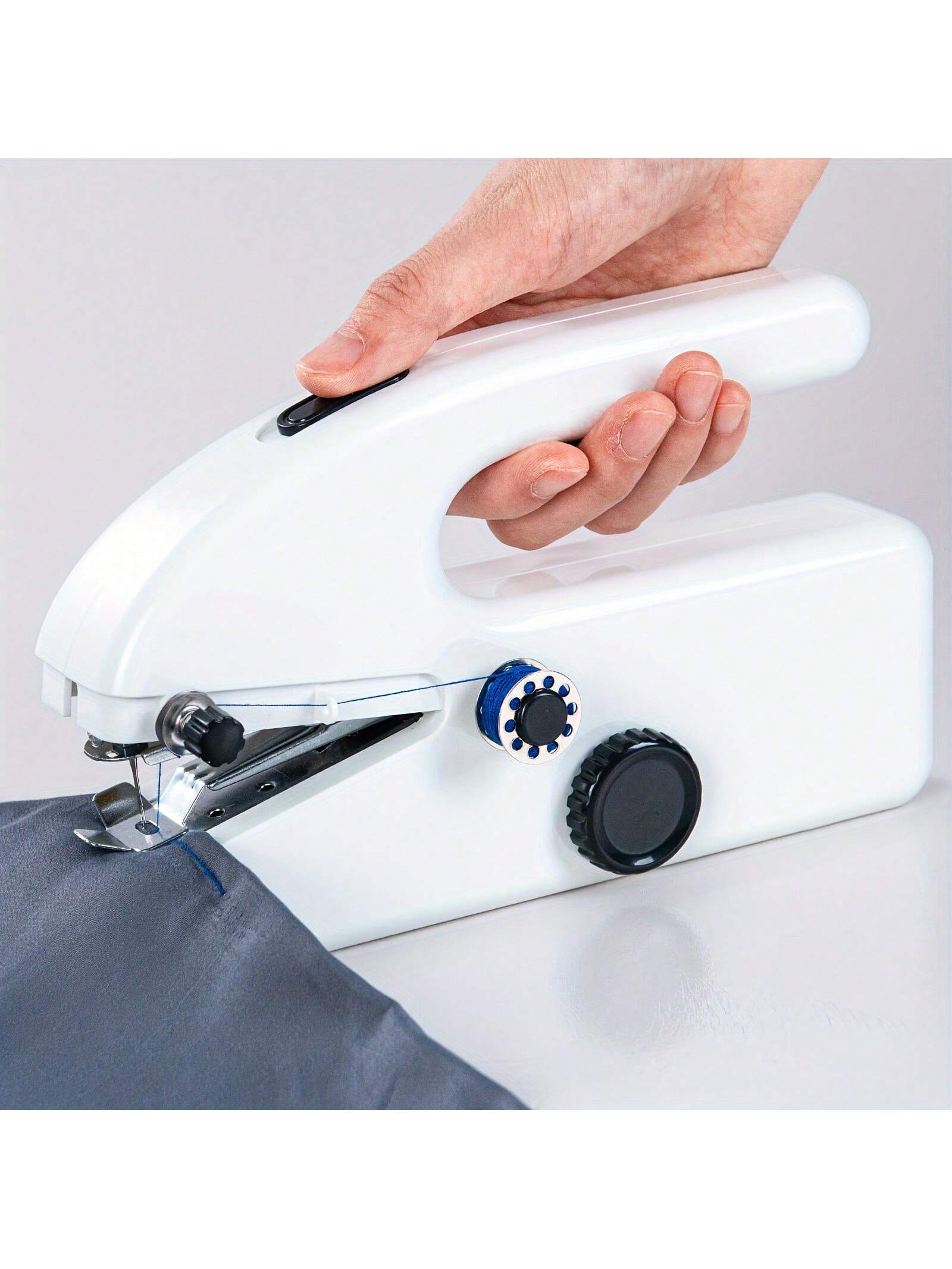 10 قطعة/44 قطعة/55 قطعة مجموعة للمبتدئين، ماكينة خياطة يدوية محمولة صغيرة للاستخدام المنزلي والسفر،