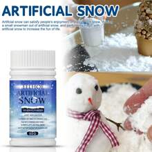 50g Künstlicher Schnee für Innendekorationen zu Weihnachten, Schneeszenenerie Fotografie, Ausstellungsrequisite, Inhaltsstoff: Natriumpolyacrylat