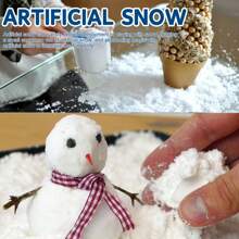 50g Künstlicher Schnee für Innendekorationen zu Weihnachten, Schneeszenenerie Fotografie, Ausstellungsrequisite, Inhaltsstoff: Natriumpolyacrylat