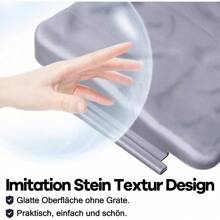 LILIIN Rasenkante in Steinoptik Beetumrandung Garten Border Rasenkante Kunststoff Mähkante Gartenumrandung Palisade Anthrazit/Grau - Anthrazit 5m - Übersicht 9