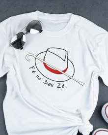 Men's T-Shirt Zé Pilintra Umbanda Axé Shaman 100% Cotton Printed