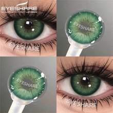 EYESHARE 1 Paio di Lenti a Contatto Colorate Naturali, Lenti a Contatto Colorate Blu e Verde per Occhi, Lenti a Contatto Annuali per Bellezza, Adatte per Costumi di Ognissanti e Cosplay