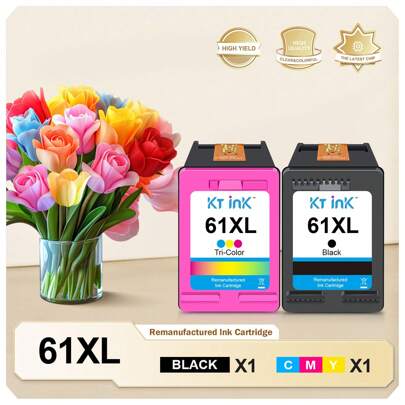 Replacement Ink Cartridges 61XL Replacement For 61 61XL For Envy 4500 4501 4502 5530 Officejet 4630 4635 Deskjet 1000 1010 1510 2540 2541 2542 3510 Series Printer