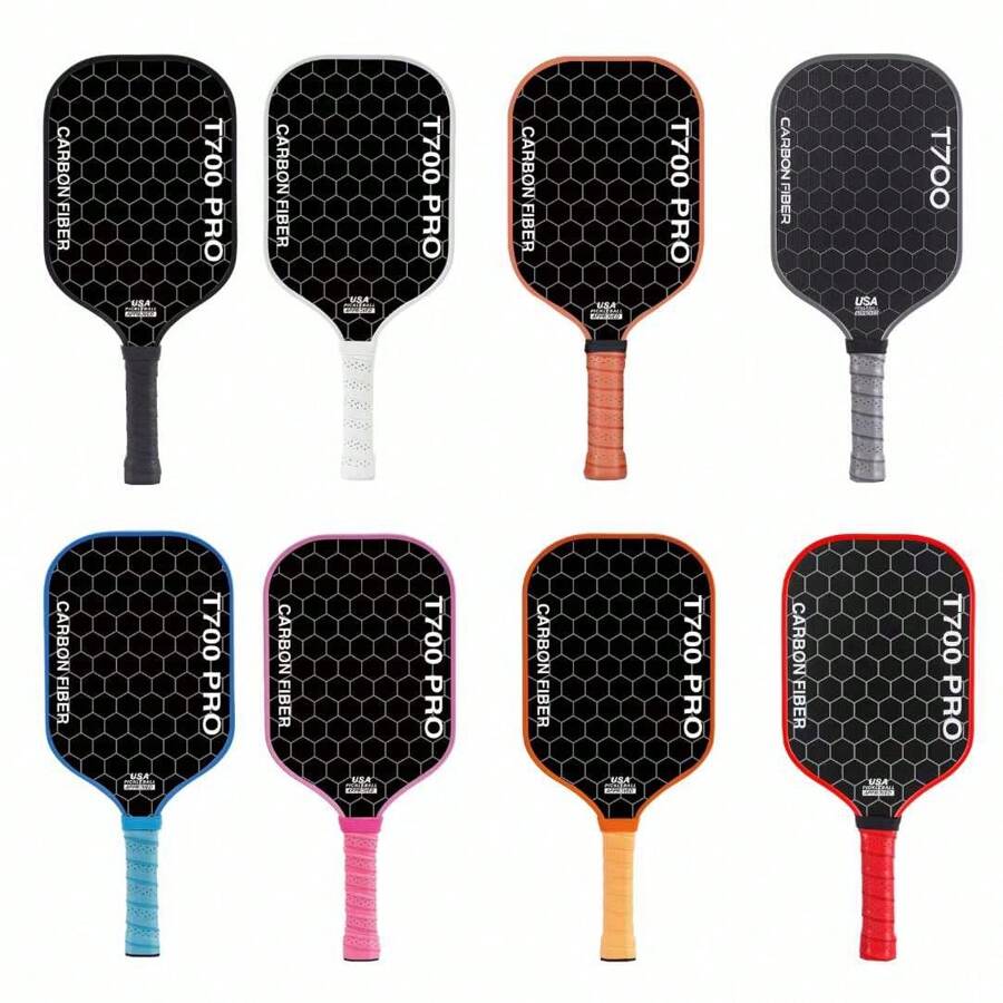 1pc T700 16mm Texture Matte Carbon Fiber Pickleball Paddle, Tournament Grade