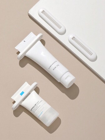 Conjunto de 2 Dispensadores Manuais de Creme para as Mãos, Sabonete Facial e Pasta de Dentes. Estilo Japonês, Novos Porta-Pasta de Dentes Criativos e Despojados para Banheiro, Design Minimalista, Maquiagem, Barato, Decoração de Quarto, Toucador, Viagem, Acessórios de Maquiagem, Presentes de Natal, Ferramentas de Maquiagem, Produtos Baratos, Presentes, Presentes para Mulheres