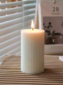 1 pièce Bougie parfumée cylindrique en forme d'engrenage à brûler pendant 35 heures