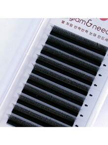 10 fileiras de Cílios Postiços Glam&Need com Formato de Flor Automático, Volume, Bloom 3D, Pré-fabricado, Fans Naturais, Macios, Luz, Cílios Individuais Densos Falsos de Vison