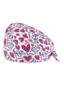 1 件装海洋元素卡通涤纶印花护理帽，可调节防尘牙医口腔美容工作帽，男女通用，四季皆宜 - 彩色 - 查看 9