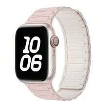 1 Stück Silikon Magnetarmband kompatibel mit Apple Watch Bändern 38mm 40mm 41mm 42mm 44mm 45mm 49mm Damen Herren Apple Watch Armband für Series 10 9 8 7 6 5 4 3 2 1 Ultra SE