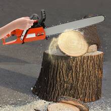 Rainaut 24 Inch 65CC 3.4KW Air Cooled Gas Chainsaw, Powerful Small 2 Stroke Gas Chainsaw, Handheld Cordless Gasoline Chainsaw Set For Cutting Wood And Branches | US STOCK - 橘色 - 查看 3