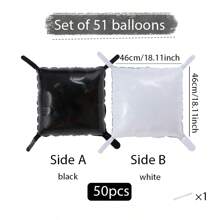 50 tấm tường bóng bay nhôm mạ crôm vuông hai mặt, bộ vòm bóng bay bằng nhôm kim loại 46cm, thích hợp cho tiệc độc thân, kỷ niệm, đám cưới, ngày lễ tình nhân, trang trí phông nền tiệc sinh nhật (nhiều màu) - 50 CÁI - Xem 14