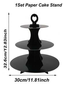 1Pc 3 Tier Solid Color Cupcake Display Stand, Food Display Rack, Dessert Rack,Kitchen Dining Table Decor,Party Desktop Decor,Birthday Party Supplies,Party Favors,Perfect For Rustic Weddings,Bridal Shower,Birthdays, Babyshower, Ceremony,Holidays, Picnics