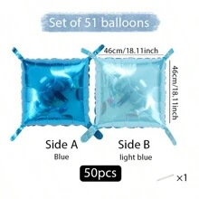 50 tấm tường bóng bay nhôm mạ crôm vuông hai mặt, bộ vòm bóng bay bằng nhôm kim loại 46cm, thích hợp cho tiệc độc thân, kỷ niệm, đám cưới, ngày lễ tình nhân, trang trí phông nền tiệc sinh nhật (nhiều màu) - 50 CÁI - Xem 20