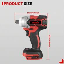 Electric Wrench,1/2" 520Nm Torque Impact Wrench Screwdriver Cordless Power Tools Set Tools