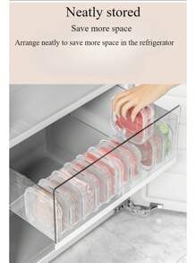 Refrigerator Frozen Meat Compartment Box, Freezer Preservation Containers, Kitchen Food Organizing Divider Boxes For Frozen Meat - Multicolor - View 2