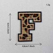 (A-Z) Leopard Letter Patches On Chenille Iron, Alphabet Patches On Alphabet Embroidered Clothing, Dresses, Hats, Jeans, Shoe Bags, DIY Supplies, Leopard,Grandma Mother's Day Gift,Mother's Day