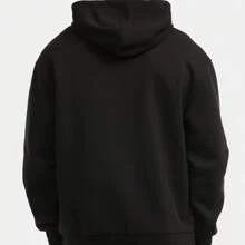 Puma 加絨保暖休閒寬鬆衛衣連帽針織套頭衫 - 黑色 - 查看 6