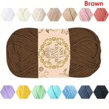 1pc Soft & Comfortable 100% Acrylic Yarn - Ideal For Crochet & Knitting DIY Projects - 4-Ply Hand Weaving, 50g/Pc, Best DIY Gift
