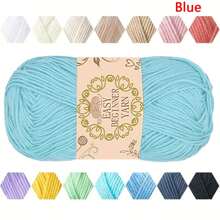 1pc Soft & Comfortable 100% Acrylic Yarn - Ideal For Crochet & Knitting DIY Projects - 4-Ply Hand Weaving, 50g/Pc, Best DIY Gift