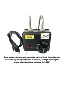 Fritadeira Eletrica Oléo Tacho Esmaltada 220v 05 Litros Industrial Cozinha Restaurante Tachão Esmaltado - Entrada do Brasil (220V) - Visão 6