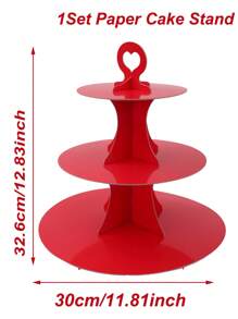 1Pc 3 Tier Solid Color Cupcake Display Stand, Food Display Rack, Dessert Rack,Kitchen Dining Table Decor,Party Desktop Decor,Birthday Party Supplies,Party Favors,Perfect For Rustic Weddings,Bridal Shower,Birthdays, Babyshower, Ceremony,Holidays, Picnics