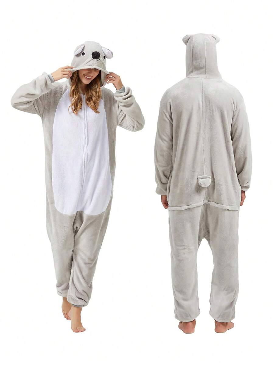 1pc Animal Plush Role Playing Costume, OnePiece Jumpsuit, Warm