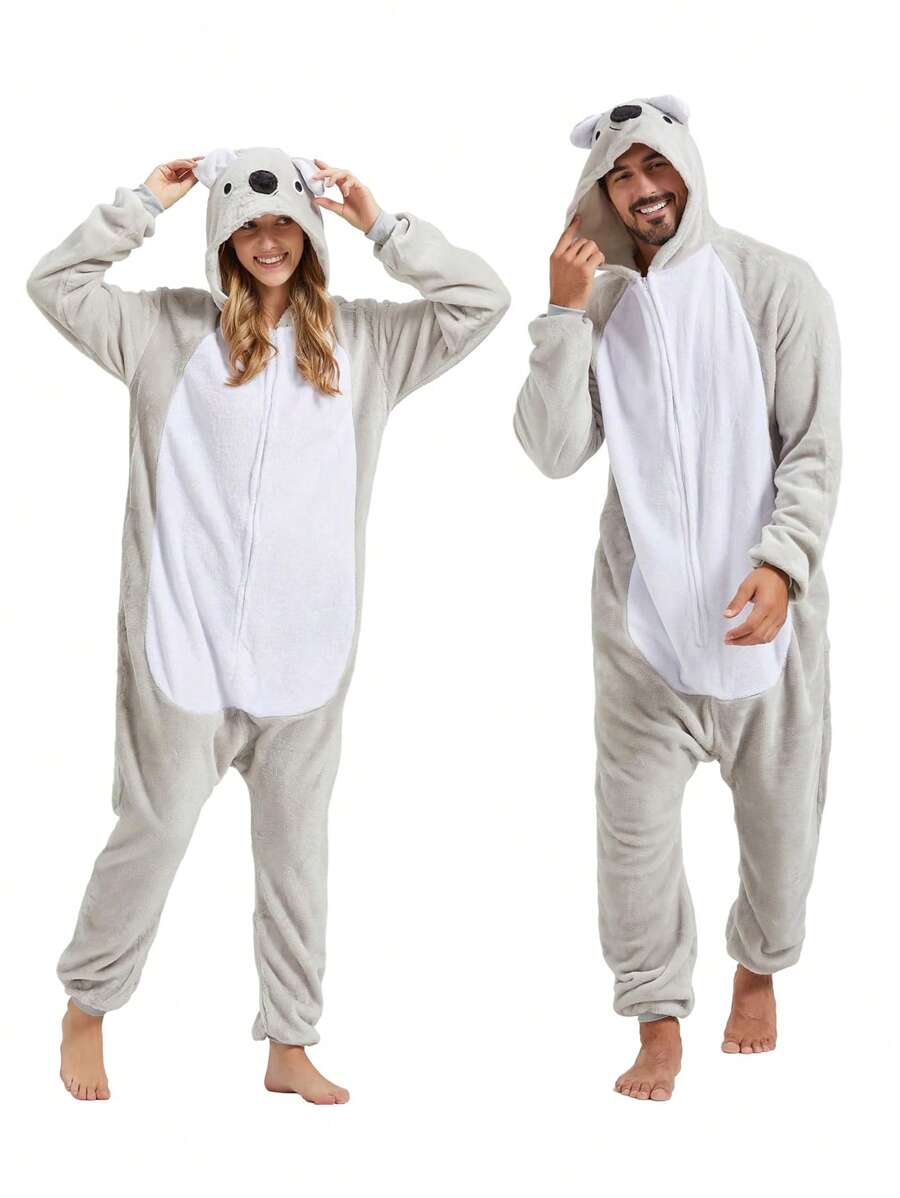 1pc Animal Plush Role Playing Costume, OnePiece Jumpsuit, Warm