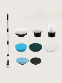 Escova 9 Em 1 Recarregável De Limpeza Ajustável Janelas Banheiros Cozinhas