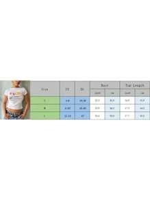 Women's Summer Fitted Crop Tops Short Sleeve Crewneck Solid Color/Pattern Print Cropped T-Shirt - 橄欖綠 - 查看 9
