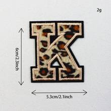 (A-Z) Leopard Letter Patches On Chenille Iron, Alphabet Patches On Alphabet Embroidered Clothing, Dresses, Hats, Jeans, Shoe Bags, DIY Supplies, Leopard,Grandma Mother's Day Gift,Mother's Day