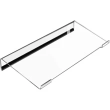 Soporte para teclado de computadora, bandeja para teclado para teclados, elevador de teclado de acrílico para escritorio, soporte para teclado para teclado de computadora mini y teclado mágico de Apple-Transparente - transparente - Ver 2
