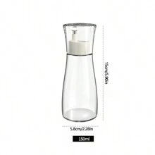 150ml/260ml 玻璃漱口水分配器适用于浴室小号透明可再填充漱口水容器瓶带盖杯适用于台面家居浴室装饰秋季装饰返校 - 彩色 - 查看 8