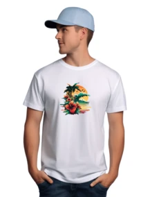 Hombres Camiseta Estampada Poliester Premium Summer Mod.100
