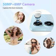 OUKITEL Smartphone C58 Pro senza contratto - 24GB+256GB Android 14, display da 6,7 pollici a 90Hz, fotocamera AI da 50MP+8MP, batteria da 5150mAh, NFC, GPS, dual SIM 4G, senza blocco SIM (versione EU) - Verde - Visualizzare 6