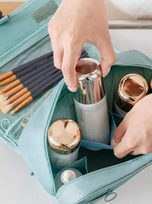 Neceser, neceser con parche con letra, neceser con gancho, neceser cosmético azul de gran capacidad, neceser de maquillaje, bolsa de maquillaje, bolsa de artículos de tocador, cubos de embalaje, artículos esenciales para viajes, artículos esenciales para cruceros, artículos esenciales para dormitorios, regalos para damas de honor, regalos para mamá, regalos de cumpleaños, regalos para amigos y maestros, decoración del hogar, decoración del baño, la sala de estar y el dormitorio, organizador de baño, organizador de joyas, organizador de aceite de labios, organizador de esmalte de uñas, organizador de maquillaje, maleta de maquillaje, organizador de viaje de maquillaje, artículos esenciales, regalos, accesorios con cremallera, uñas