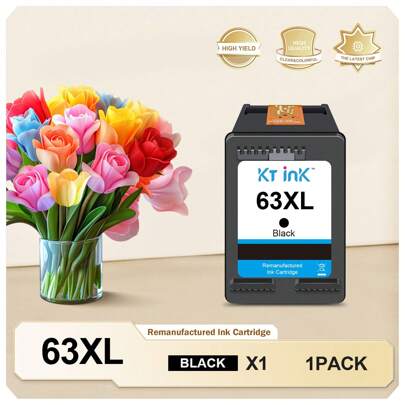 Replacement Ink Cartridges 63XL Replacement For 63 63XL For OfficeJet 3830 4650 4655 5255 5258 5200 3833 Envy 4520 4512 DeskJet 1112 2130 3630 3633 Printer