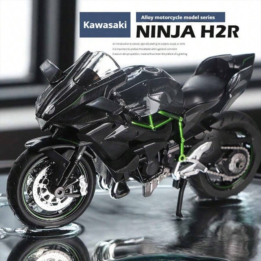 1:18 Scale Motorcycle Model - Kawasaki Ducati Street Bike Replica, Collectible Display Toy, Birthday Gift, Easter Gift, Christmas Gift, Perfect Gift - Multicolor - View 1