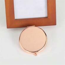 1pc Portable Foldable Dual-Sided Rose Gold Makeup Mirror, Valentine's Day Gift - Many - View 9