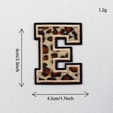 (A-Z) Leopard Letter Patches On Chenille Iron, Alphabet Patches On Alphabet Embroidered Clothing, Dresses, Hats, Jeans, Shoe Bags, DIY Supplies, Leopard,Grandma Mother's Day Gift,Mother's Day