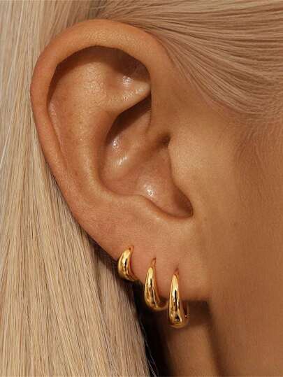 Newsoul 1 Pair Of Fashionable Minimalist Hoop Earrings For Women Ladies Jewellery Real 925 Sterling Silver Earrings Party Gift Fine Jewelry