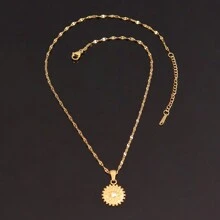 1 件装不锈钢邪眼项链女士时尚 18K 镀金蓝色邪眼吊饰项链女性珠宝礼物 - 項鍊 - 查看 14