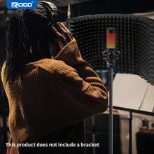 Professional Microphone Soundproof Cover, Special For Recording Studio, Three-Door Soundproof Cover And Portable Microphone Soundproof Cover - Black - View 8